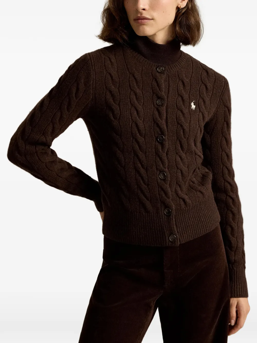 Polo Ralph Lauren Kabelgebreid vest Bruin