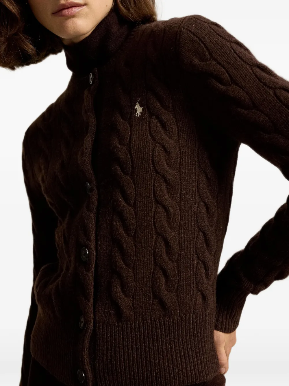 Polo Ralph Lauren Kabelgebreid vest Bruin