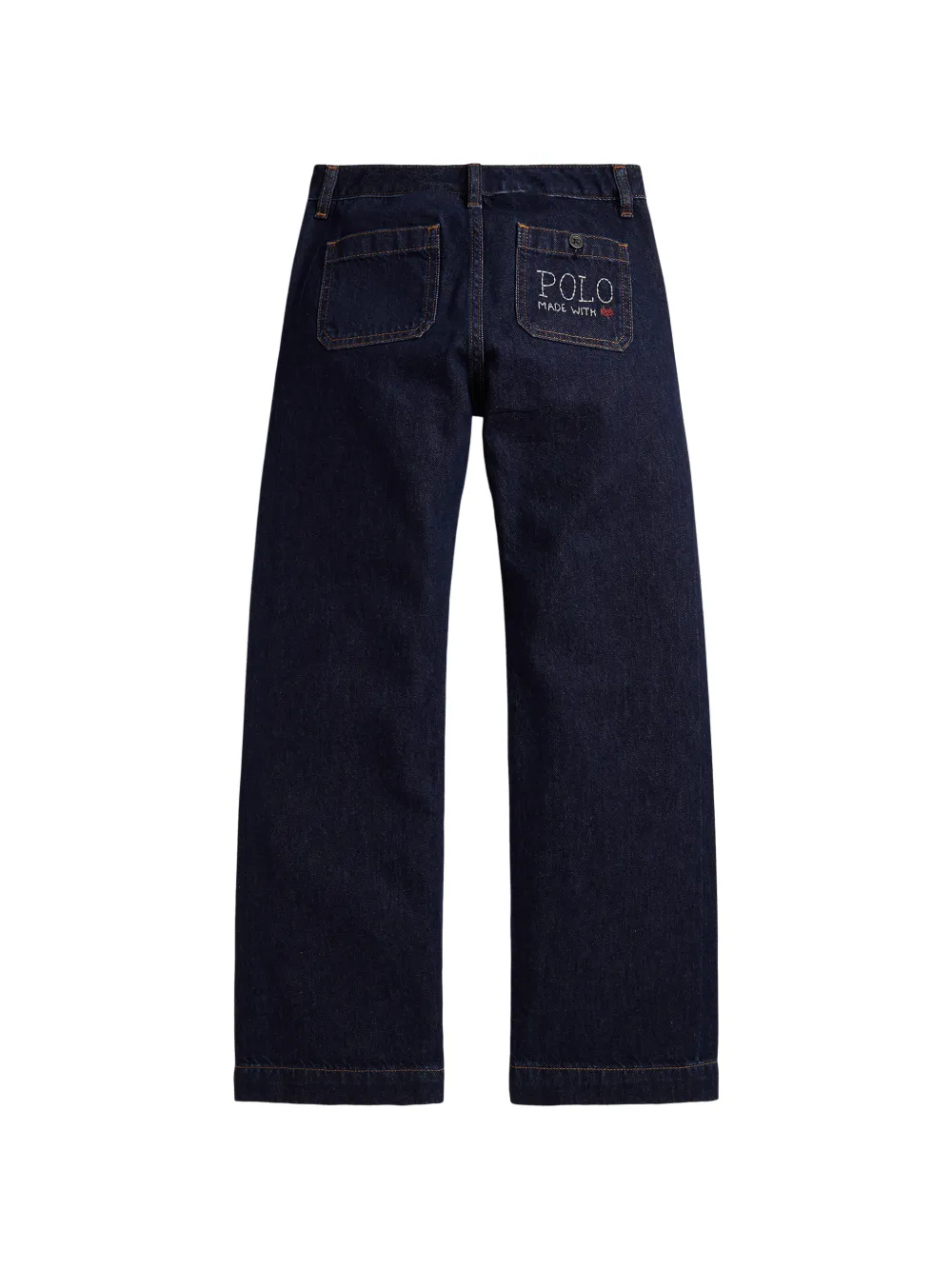 POLO RALPH LAUREN KIDS Flared jeans met opgestikte zak Blauw