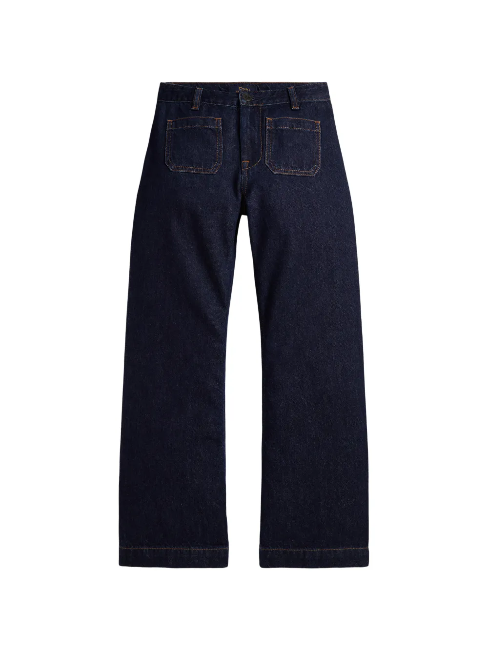 POLO RALPH LAUREN KIDS patch-pocket flare jeans - Blu