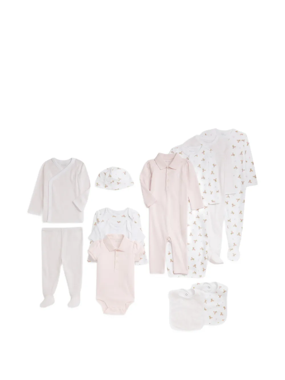 POLO RALPH LAUREN KIDS Strampler-Geschenkset mit Polo Bear-Print (12er-Set) - Weiß
