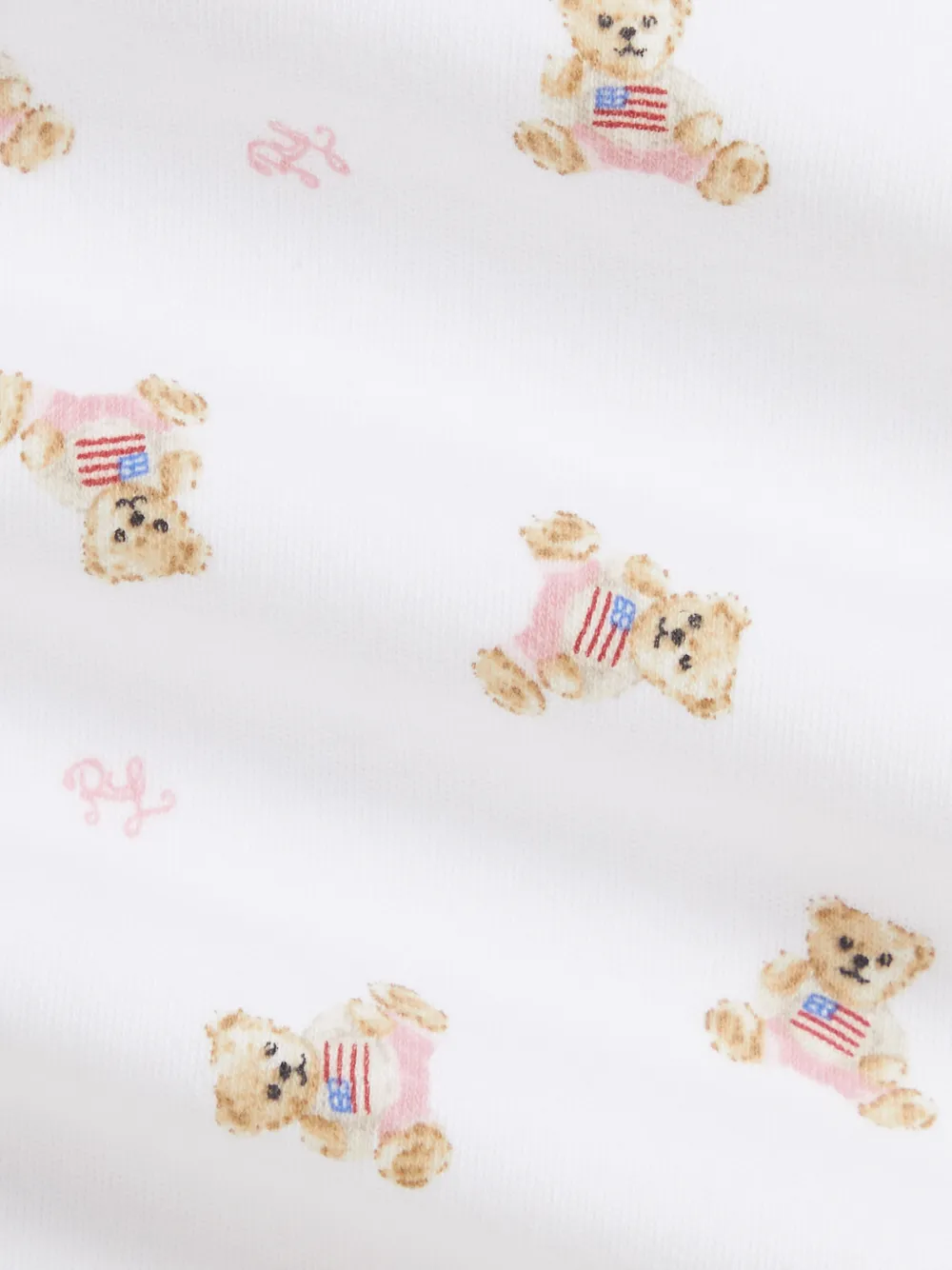 POLO RALPH LAUREN KIDS Katoenen babypakje met Polo Bear-print (set van 12) Wit
