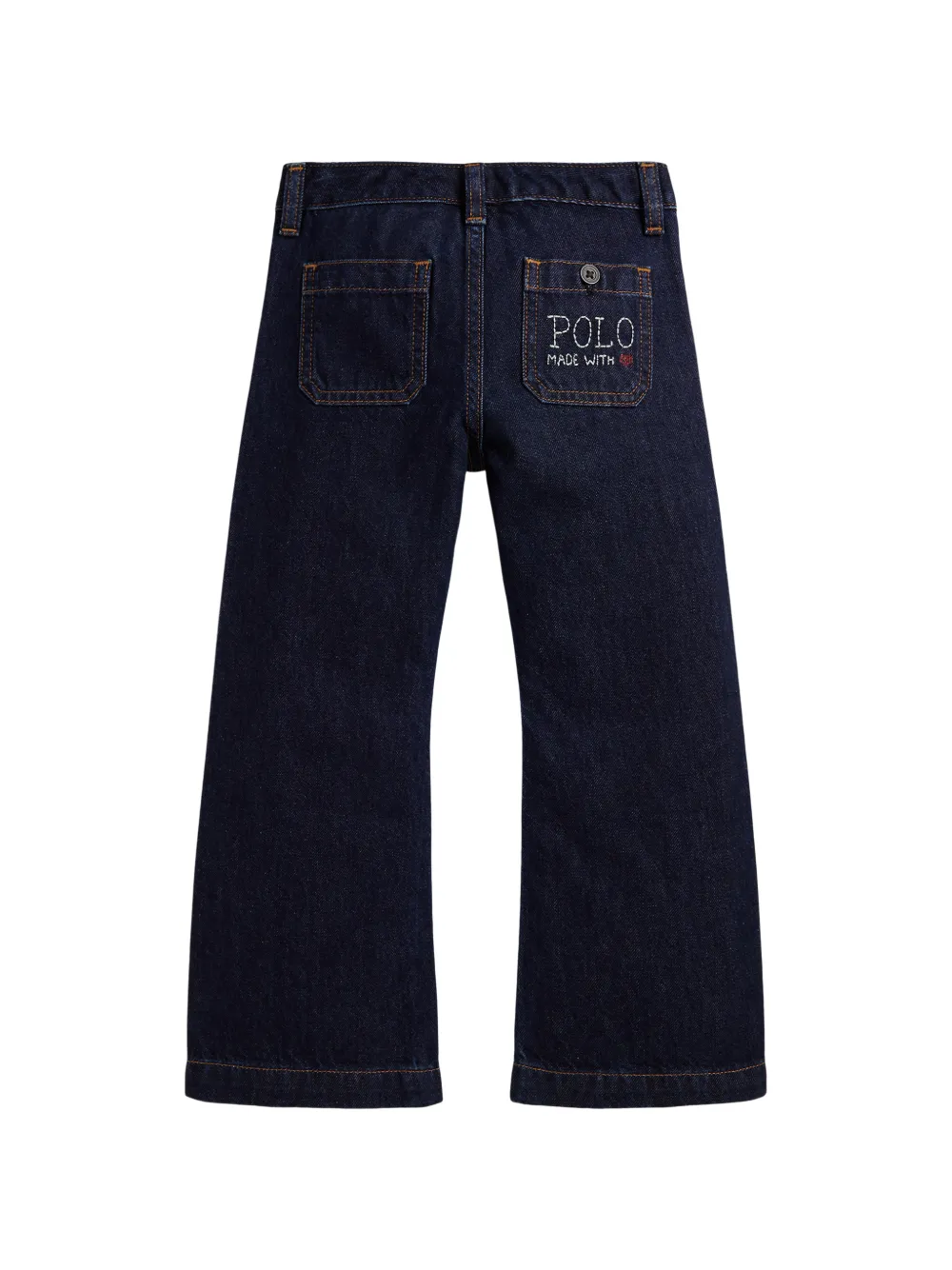 POLO RALPH LAUREN KIDS Flared jeans met opgestikte zak Blauw