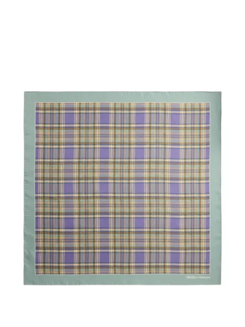 Polo Ralph Lauren tartan-print silk bandana
