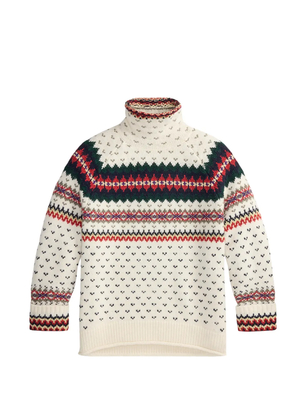 Polo Ralph Lauren Maglione Fair Isle a collo alto - Toni neutri