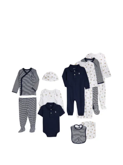 POLO RALPH LAUREN KIDS ensemble de bodies à imprimé Polo Bear (lot de 12)