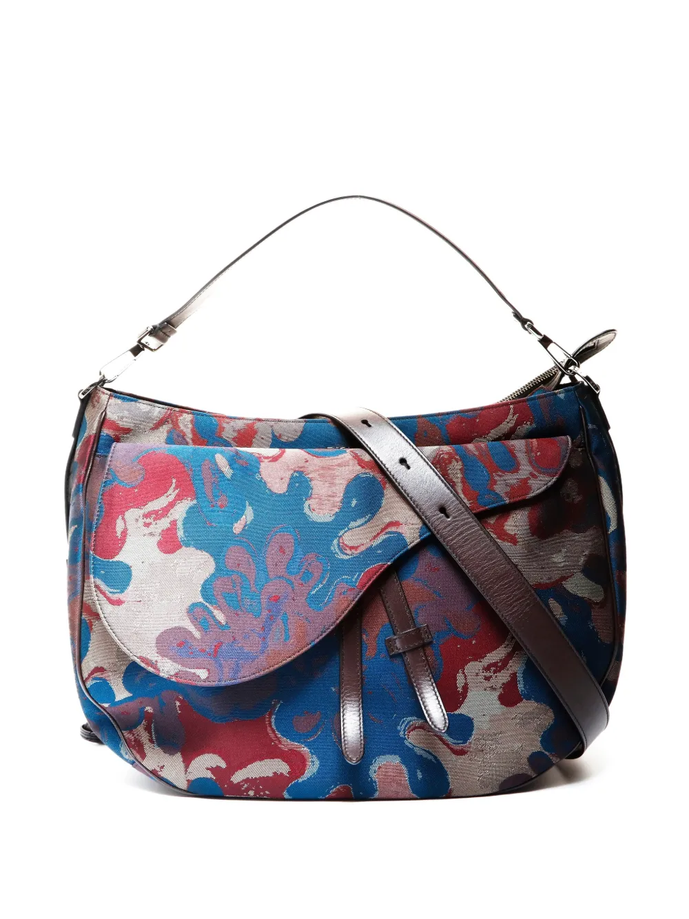 Christian Dior Pre-Owned 2021-2022 Peter Doig canvas shoulder bag - Blue