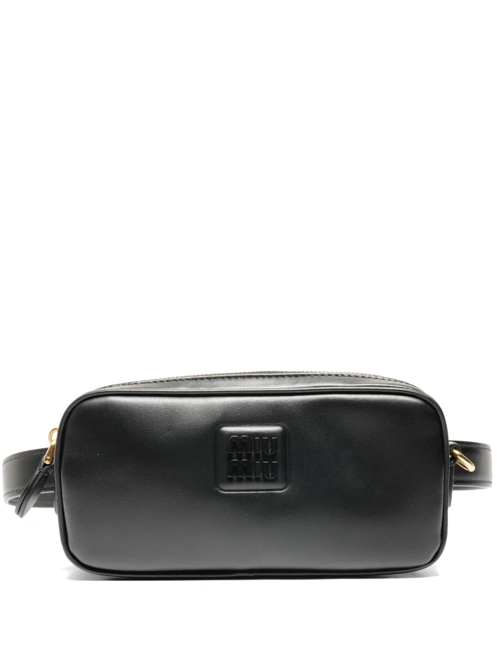 Miu Miu Pre-Owned 2023-2025 logo leather belt bag - Nero