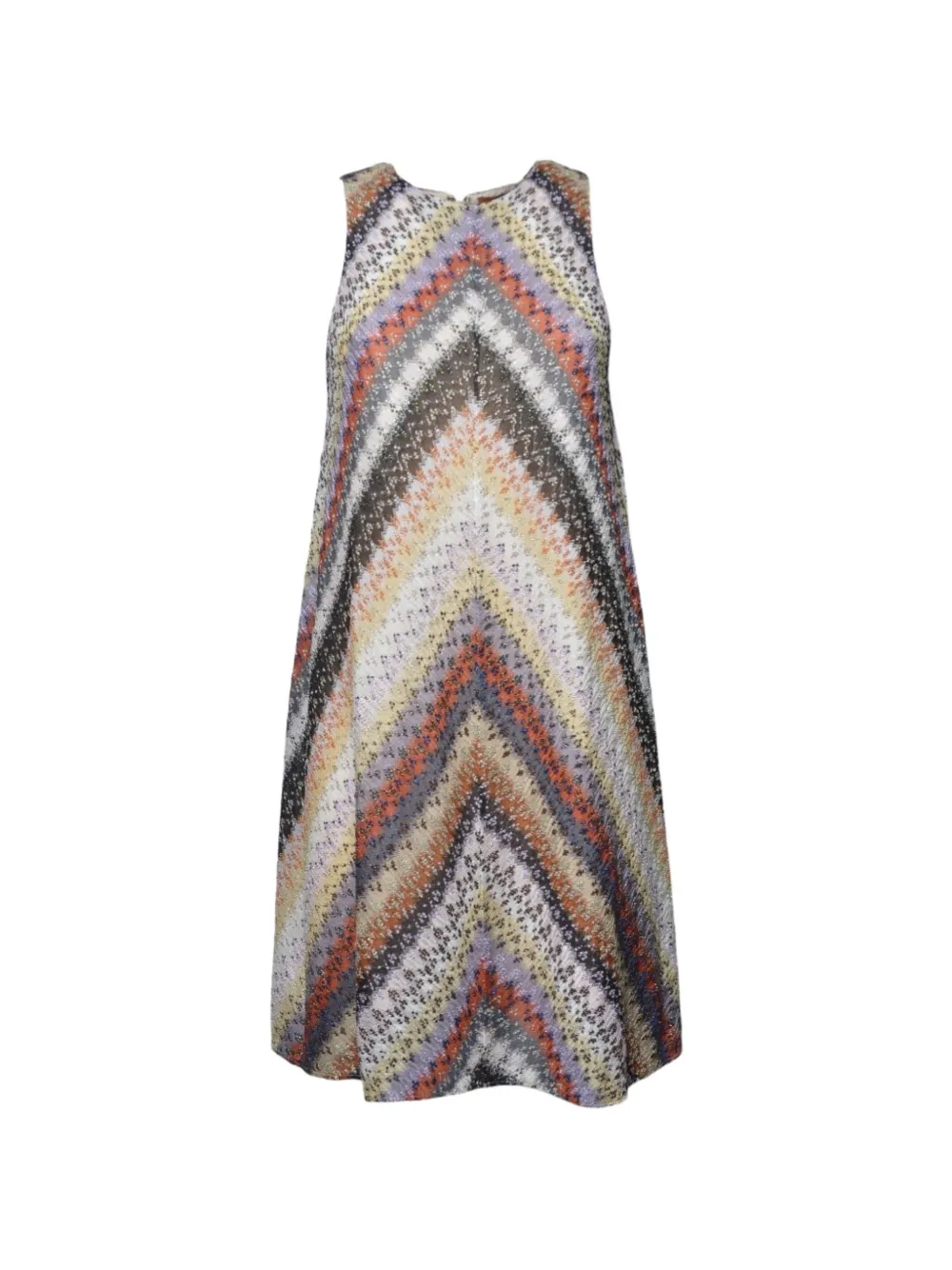 Missoni chevron sleeveless dress - Neutrals