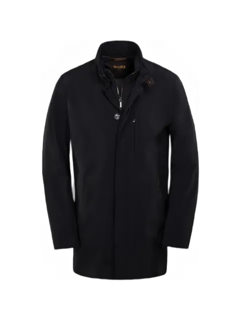 Moorer detachable hood technical fabric coat
