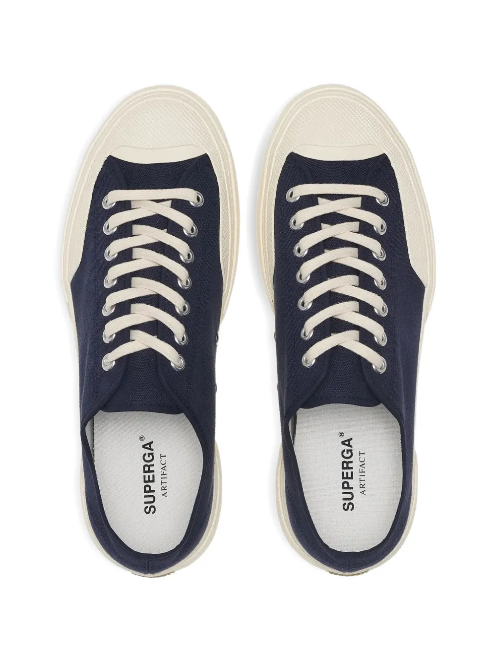 Superga Artifact 2432 Works low-cut cotton sneakers Blauw
