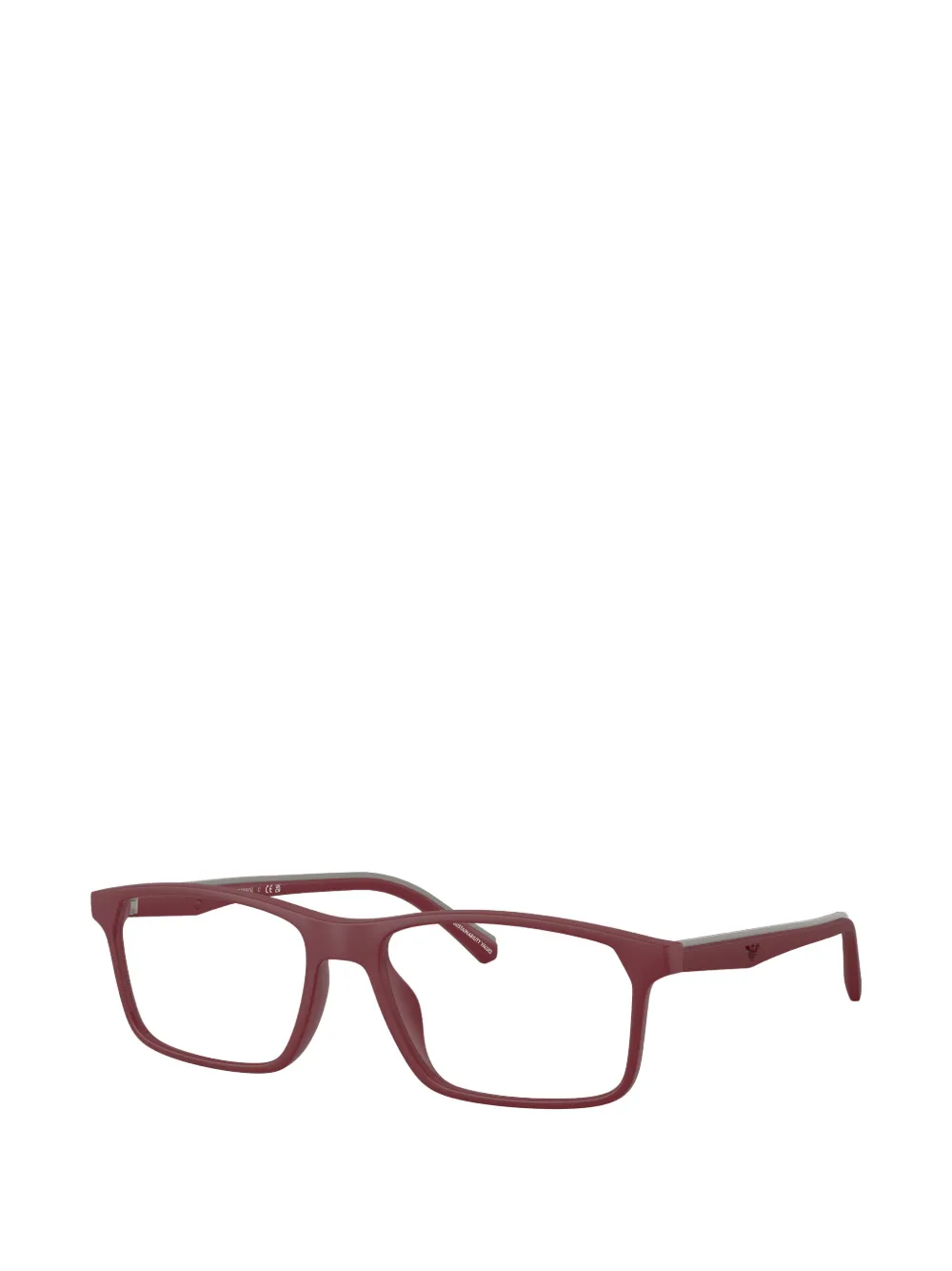 Emporio Armani Bril met vierkant montuur Rood