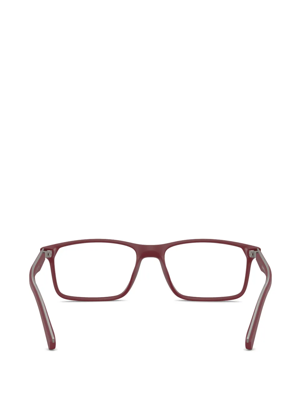 Emporio Armani Bril met vierkant montuur Rood