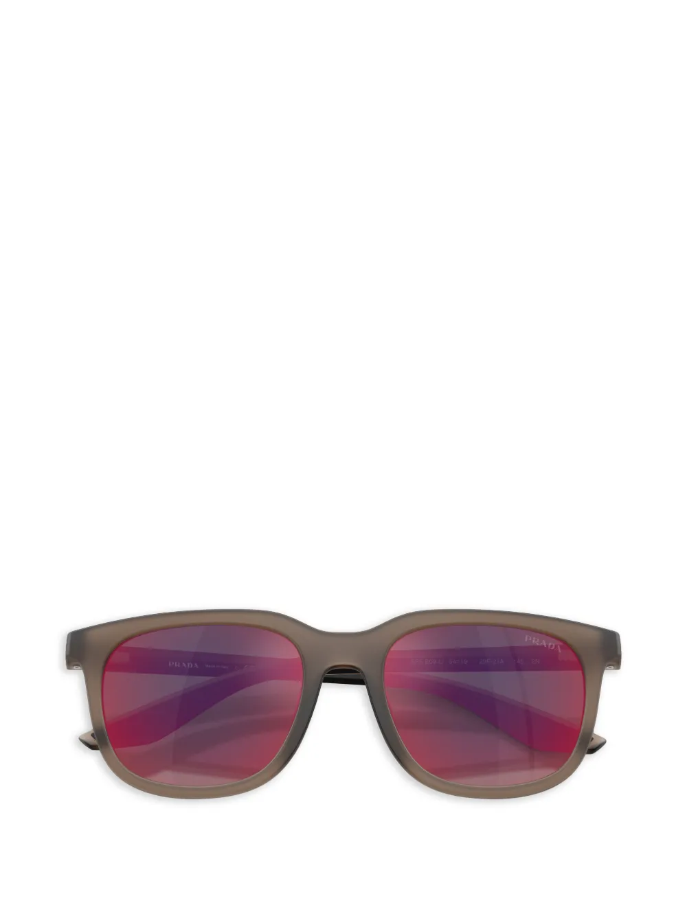 Prada Linea Rossa Zonnebril met vierkant montuur Grijs