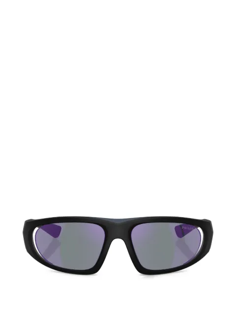 Prada Linea Rossa rectangle logo sunglasses