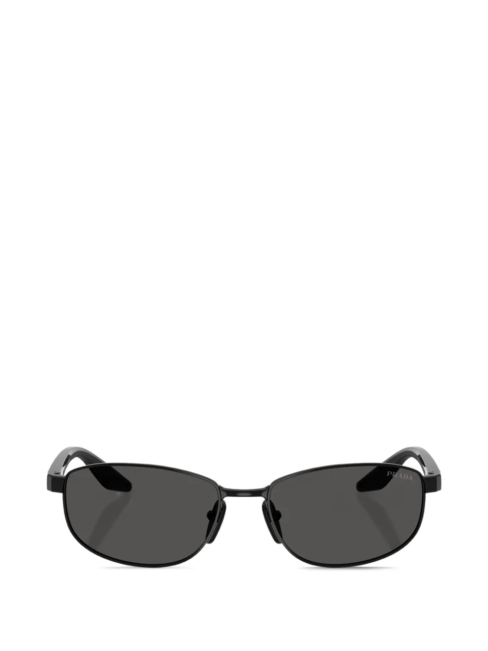 Prada Linea Rossa oval-frame sunglasses - Nero