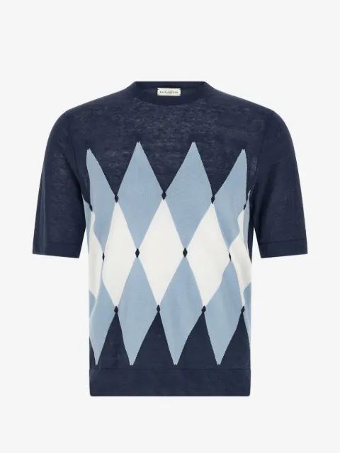 Ballantyne argyle-pattern T-shirt