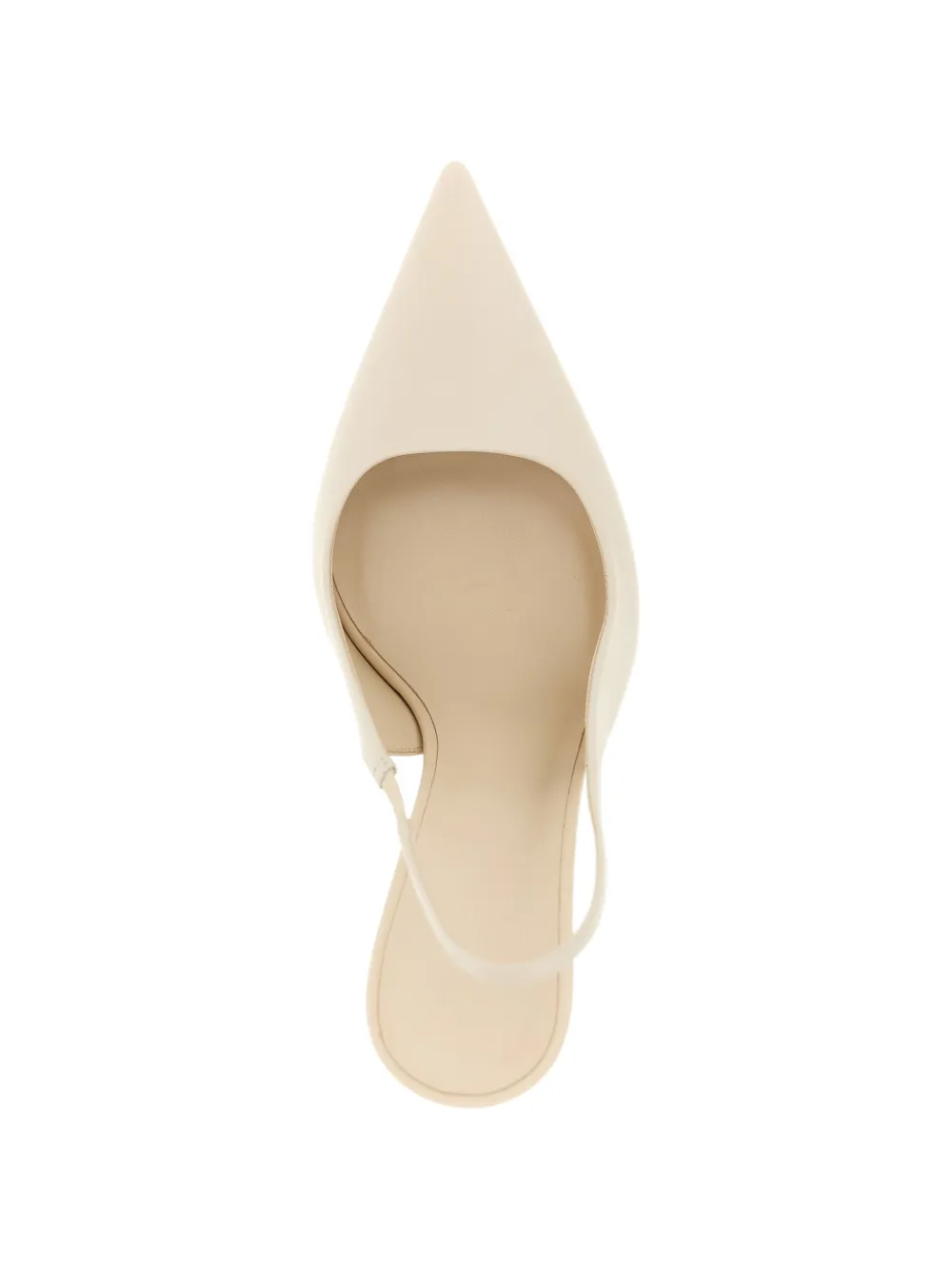 Brunello Cucinelli Monile leren pumps met puntige neus Beige