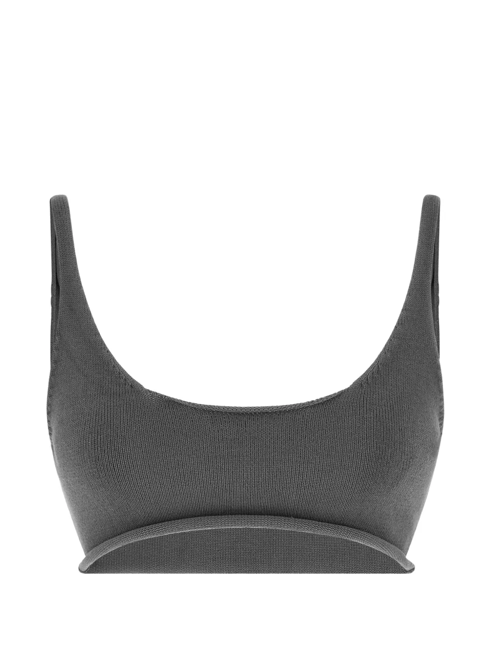 ENTIRE STUDIOS knitted crop top - Grigio