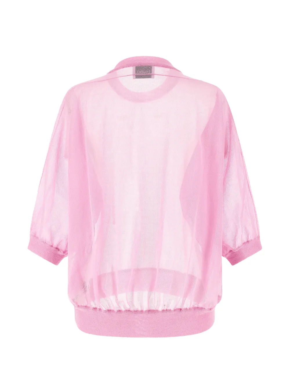  Nude Balloon-sleeve Sweater - Pink 