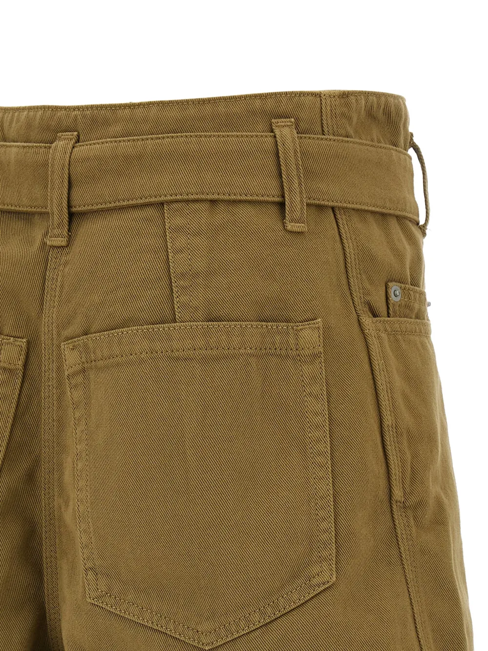  Nude Scarlett Belted Shorts - Green 