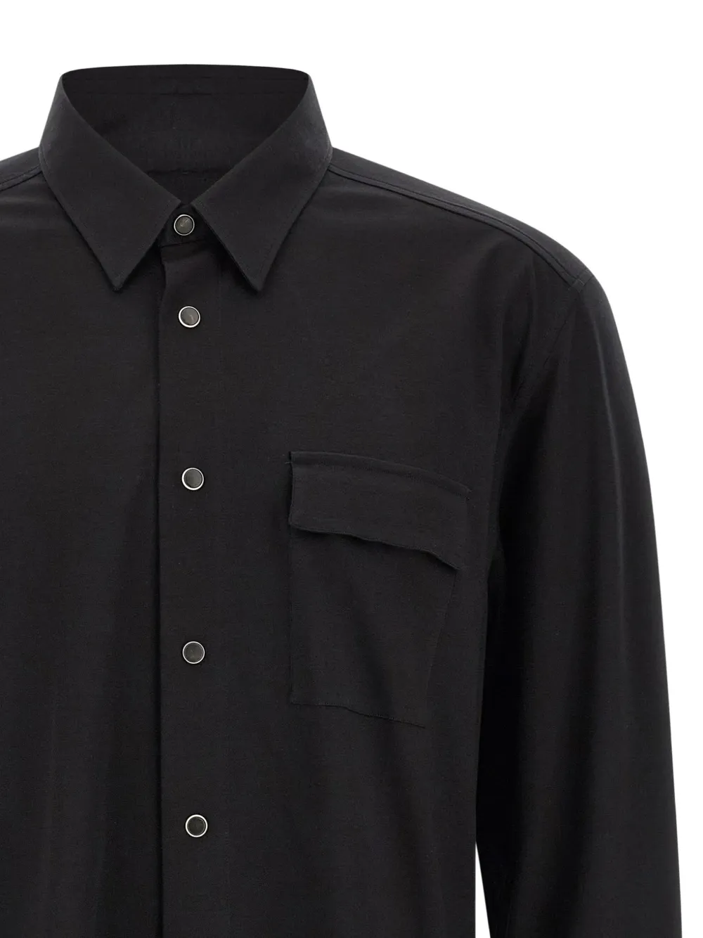  Kiton Buba Snap-button Shirt - Black 
