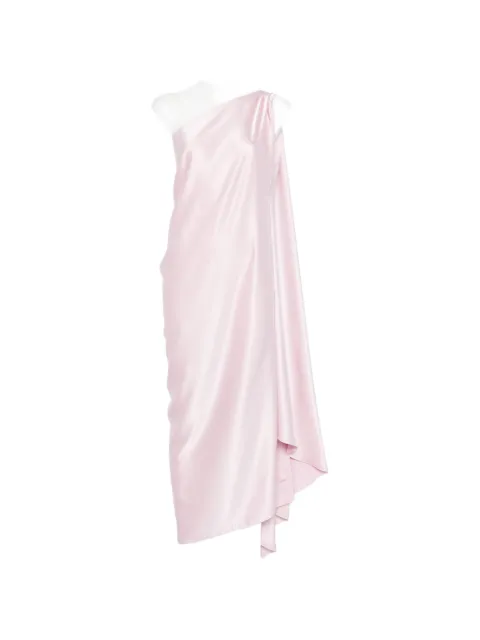 Stephan Janson draped one-shoulder dress