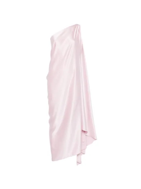 Stephan Janson draped one-shoulder dress