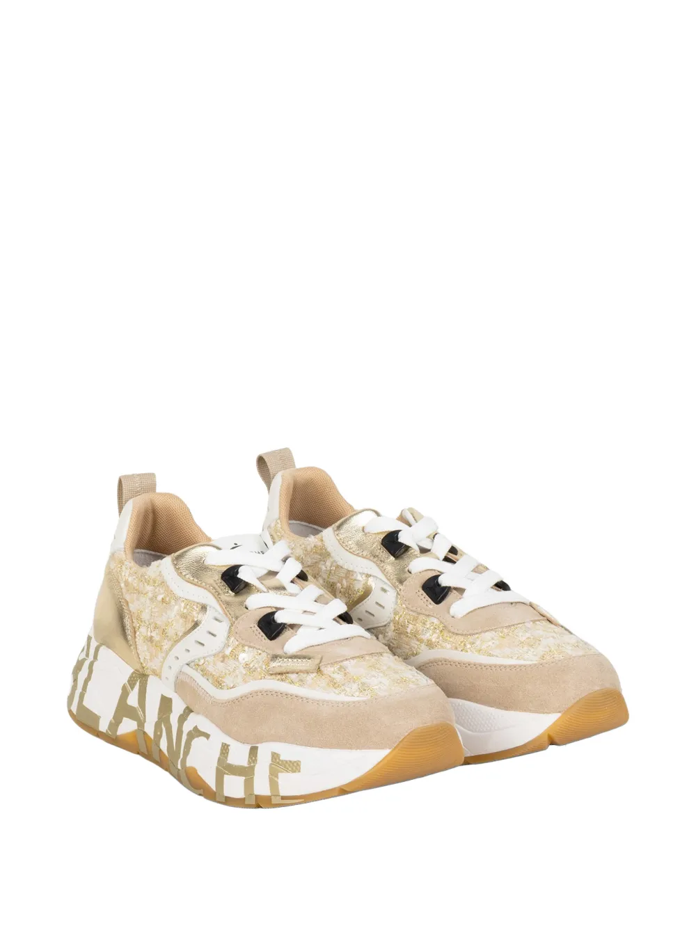 Voile Blanche Club105 sneakers met vlakken Goud