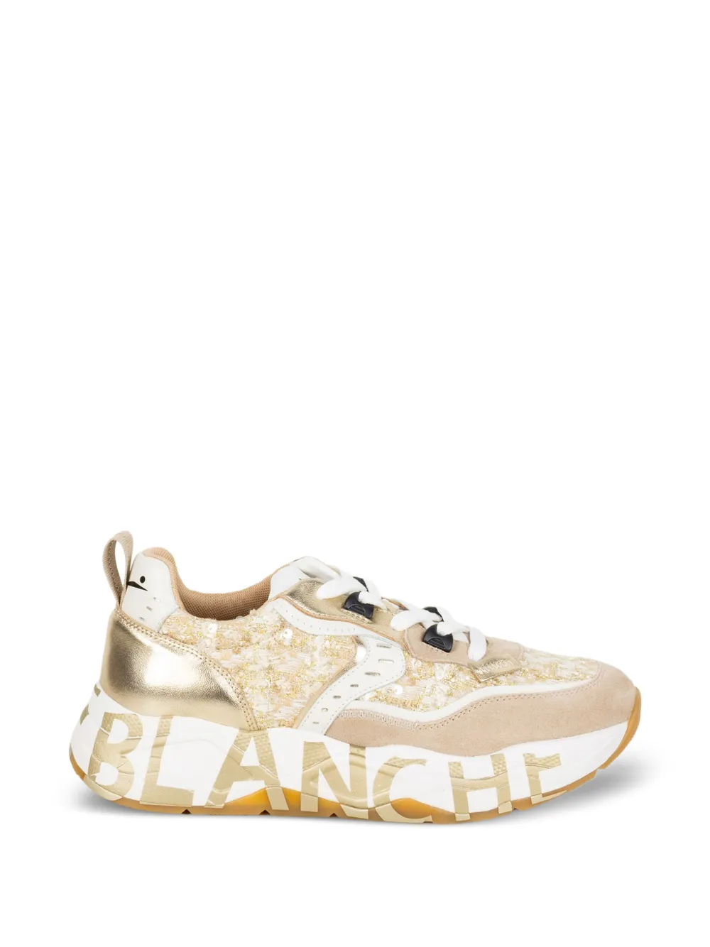 Voile Blanche Club105 sneakers met vlakken Goud