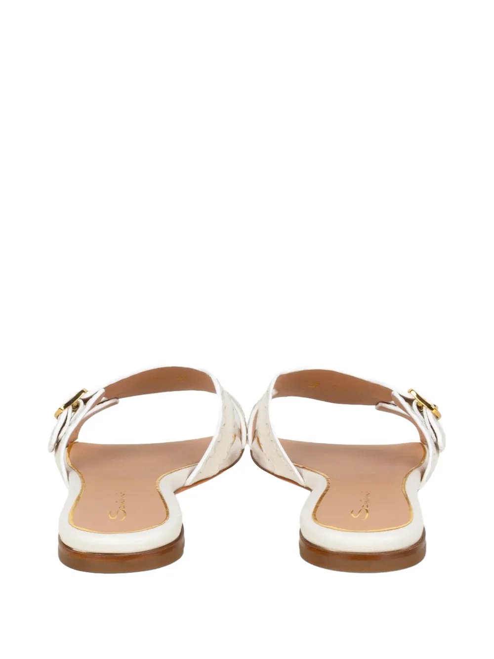 Santoni Sandalen met gesp Wit