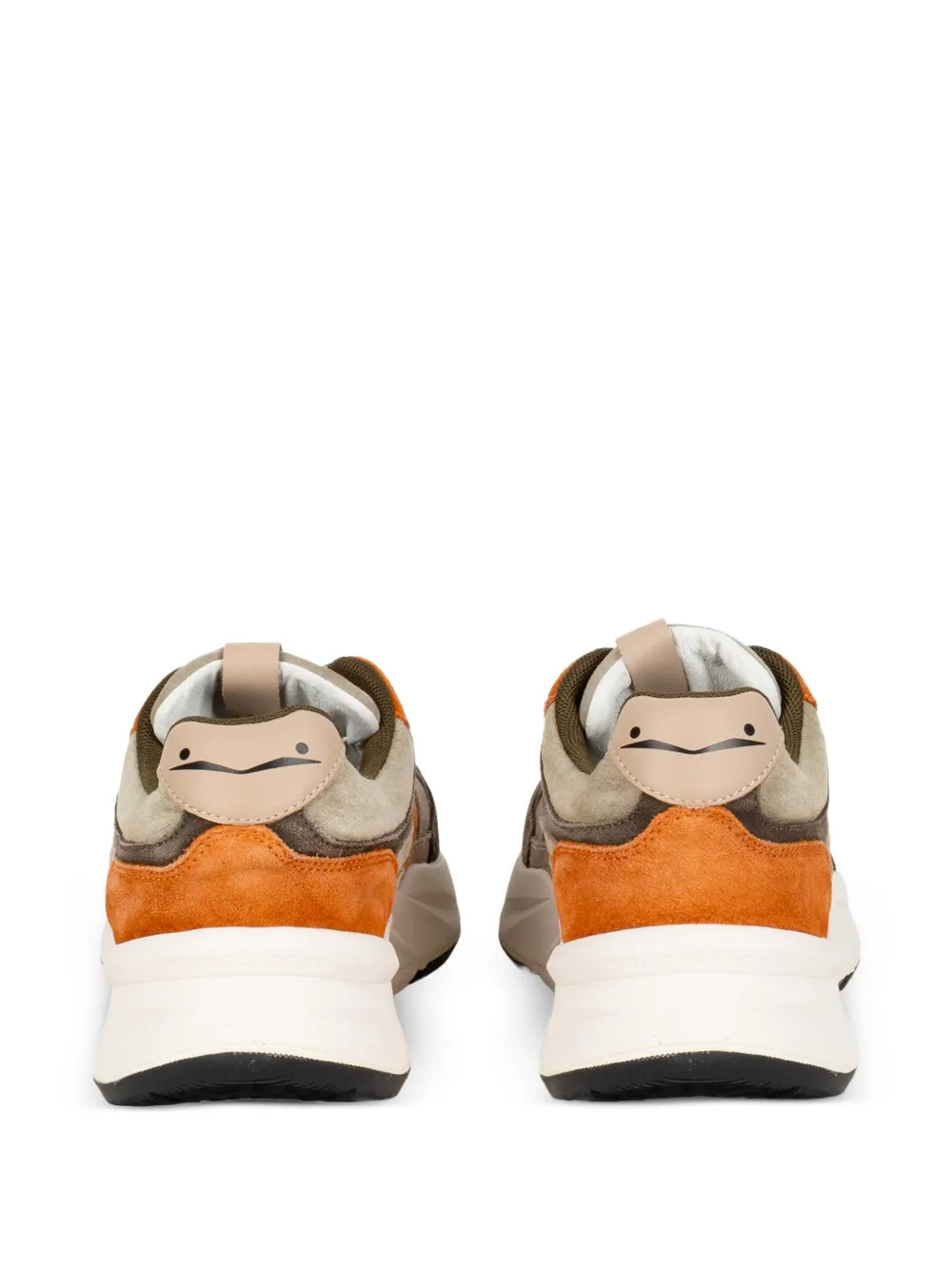  Voile Blanche Army Green Beige Suede Sneakers - Neutrals 