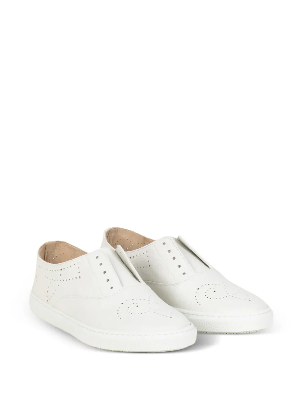  Fratelli Rossetti Brogue Detail Trainers - White 