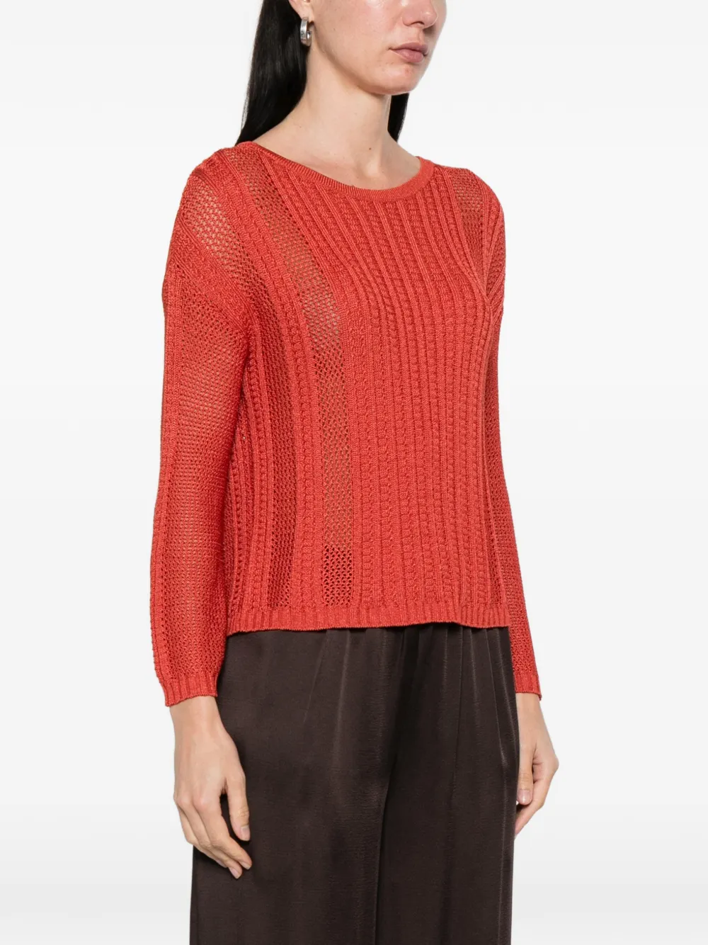  Pennyblack Open-knit Sweater - Red 