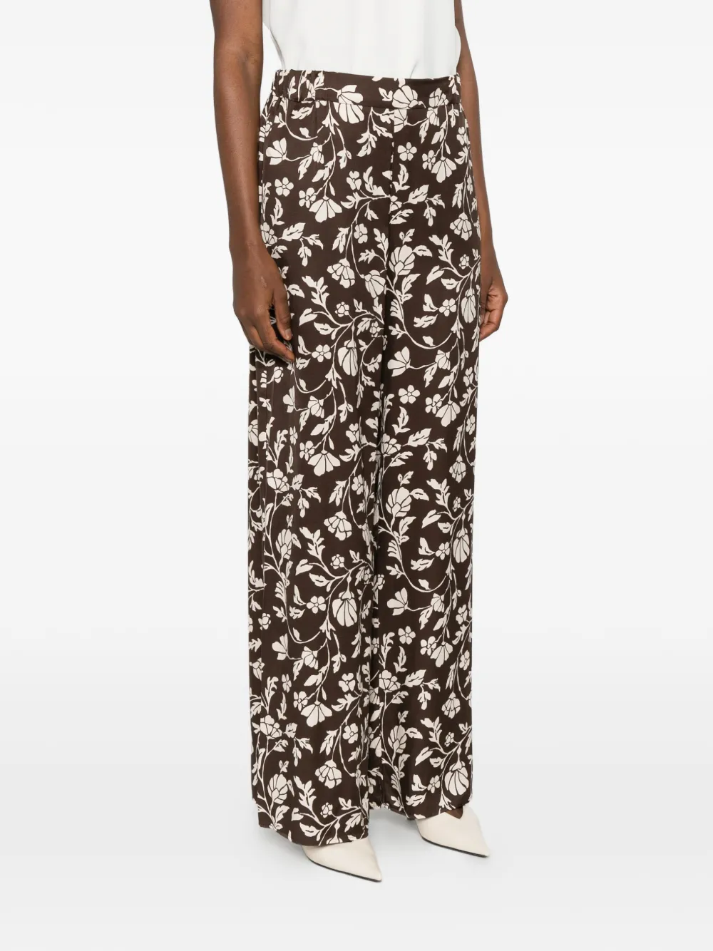  Pennyblack Floral-pattern Trousers - Brown 