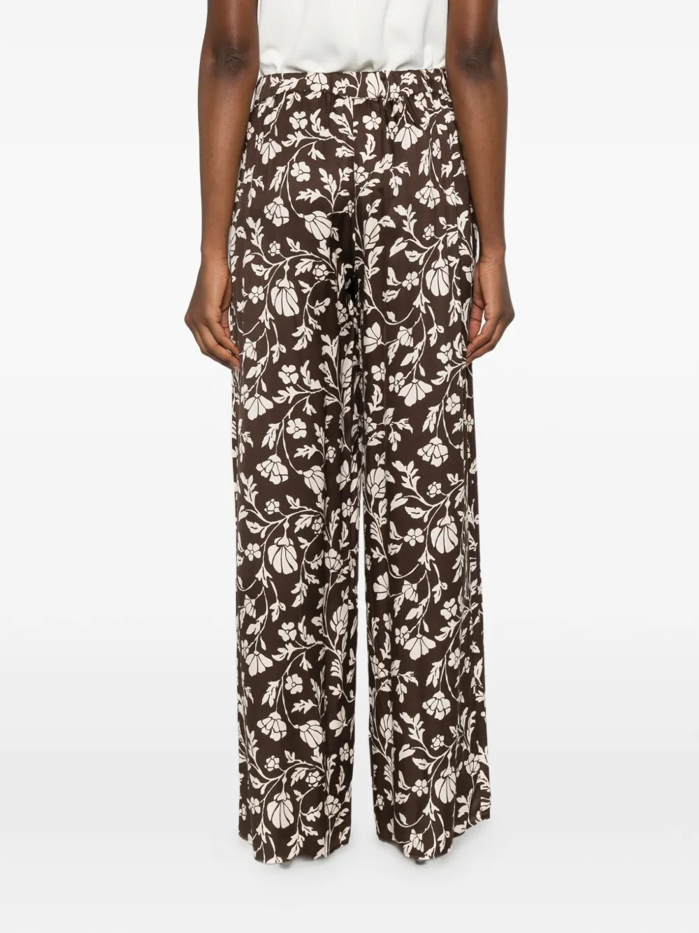 Pennyblack Broek met bloemenpatroon Bruin