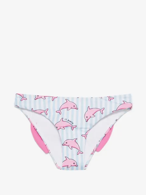 MC2 Saint Barth Kids Madame dolphin-print bow bikini bottoms