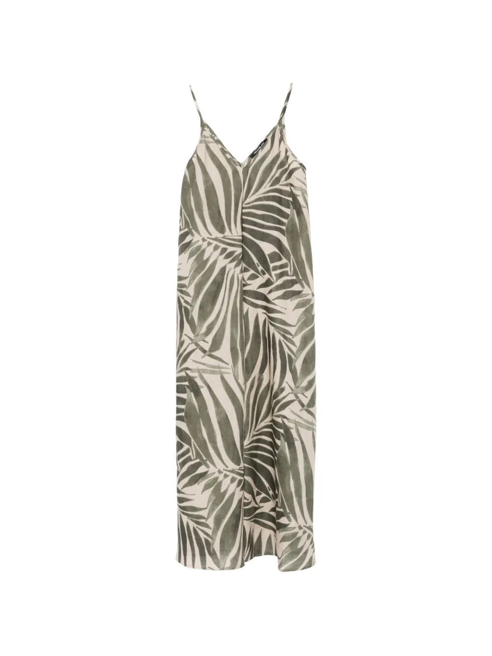 Pennyblack leaf-print V-neck midi dress - Toni neutri