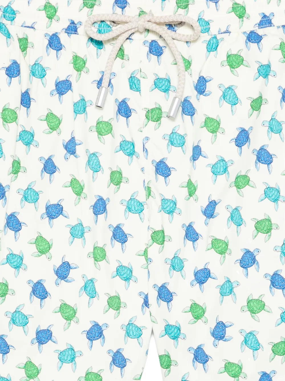  Mc2 Saint Barth Turtle-print Swim Shorts - Neutrals 
