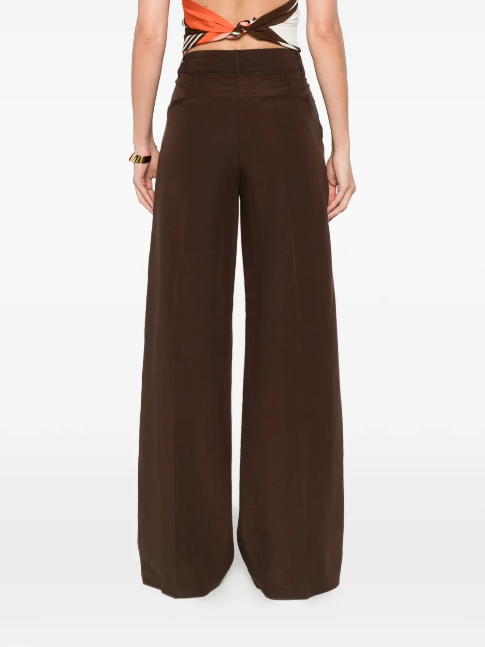 Pennyblack Broek met wijde pijpen Bruin