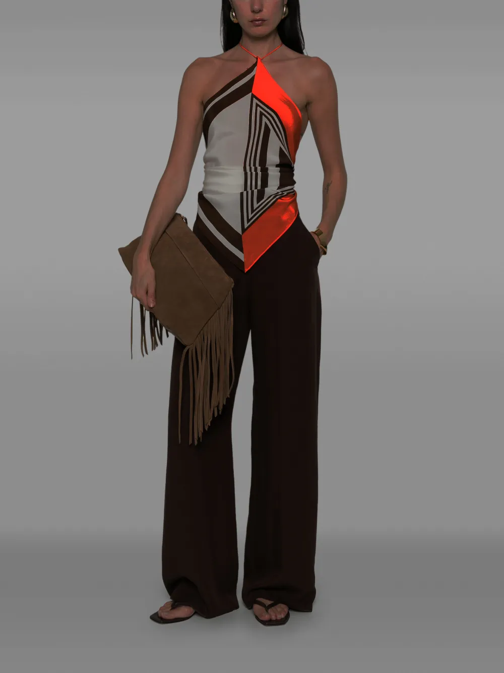  Pennyblack Wide Trousers - Brown 