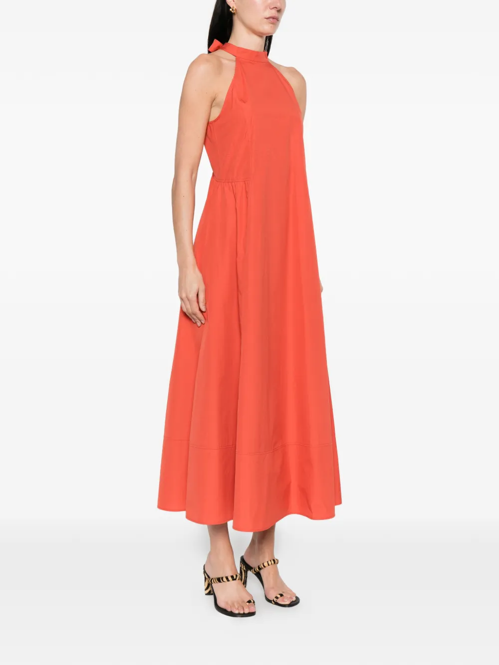  Pennyblack Halterneck Midi Dress - Orange 
