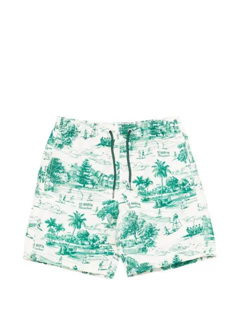 MC2 Saint Barth Kids bañador con motivo gráfico y cordones