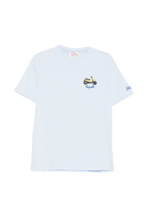 MC2 Saint Barth Portofino scooter-embroidered T-shirt