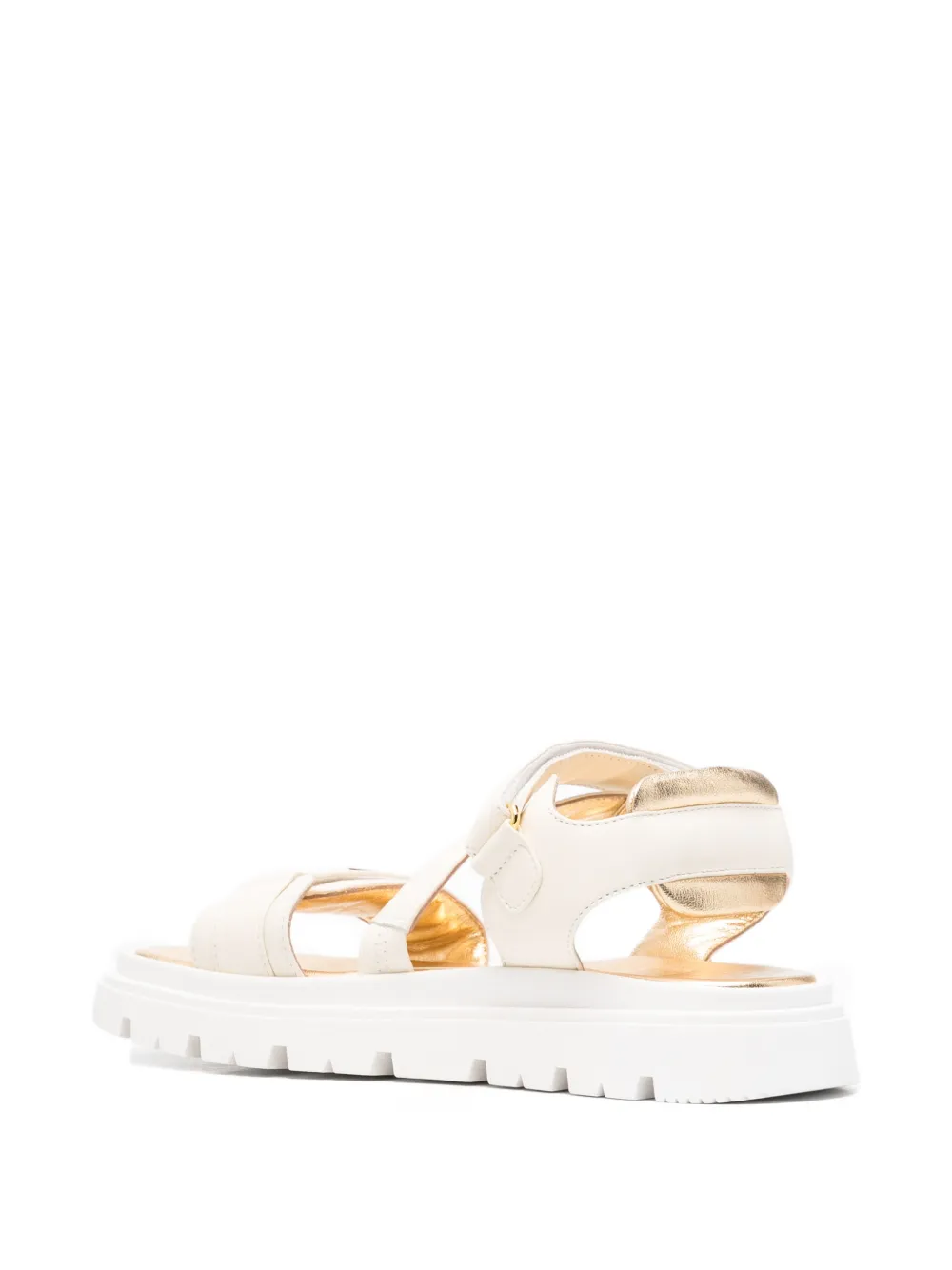 Elisabetta Franchi Kids Sandalen met klittenband Beige