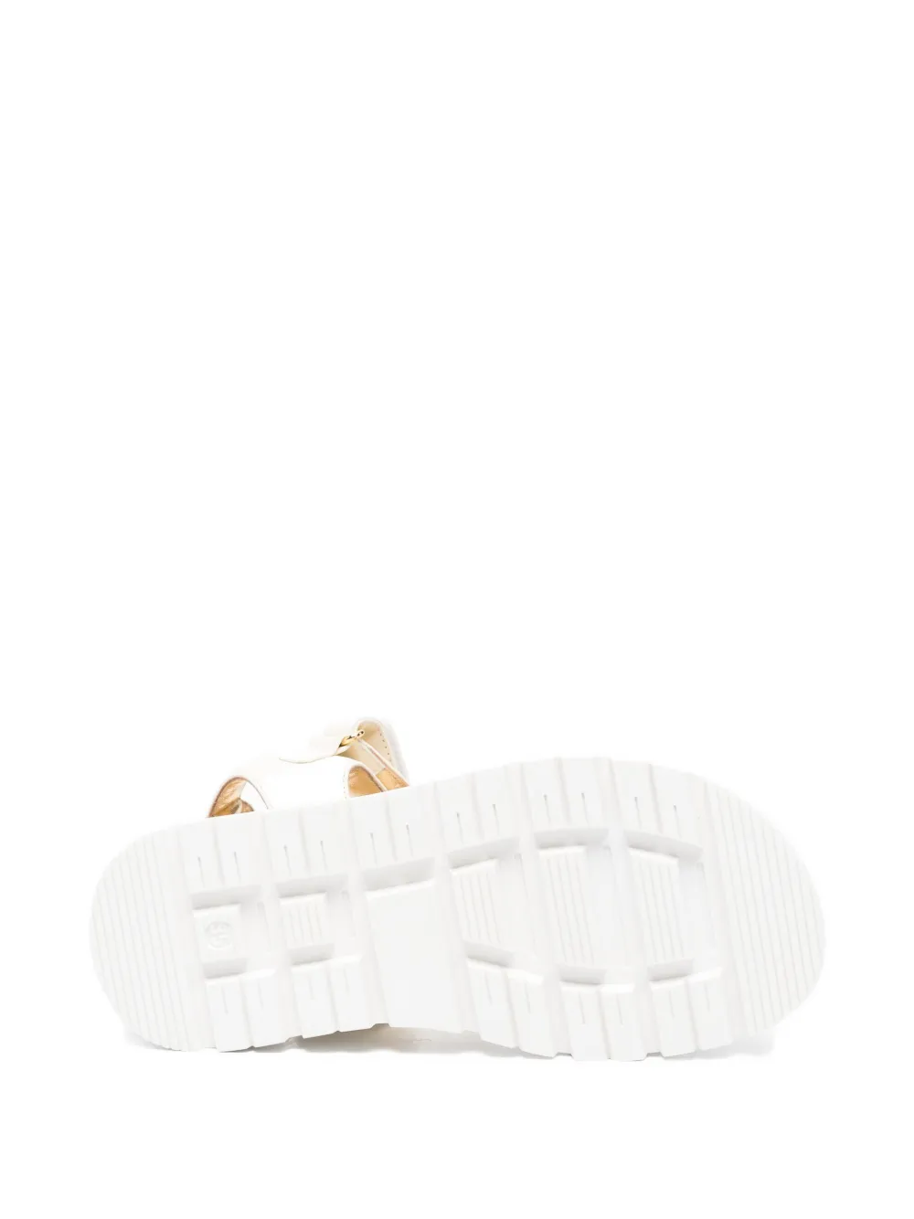 Elisabetta Franchi Kids Sandalen met klittenband Beige