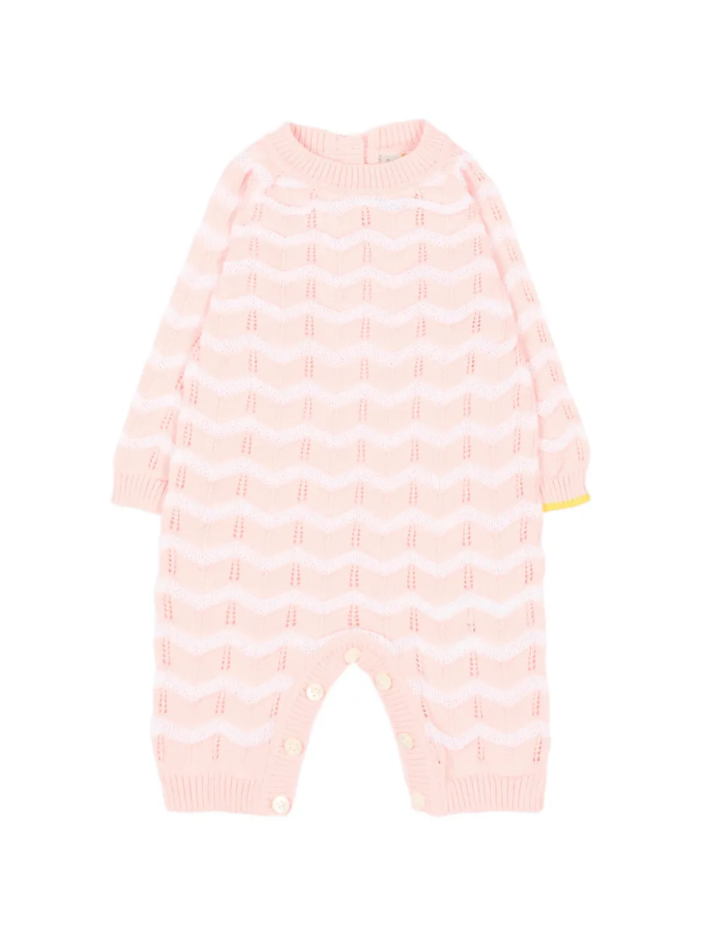 Gensami kids chevron-patterned romper - Rosa