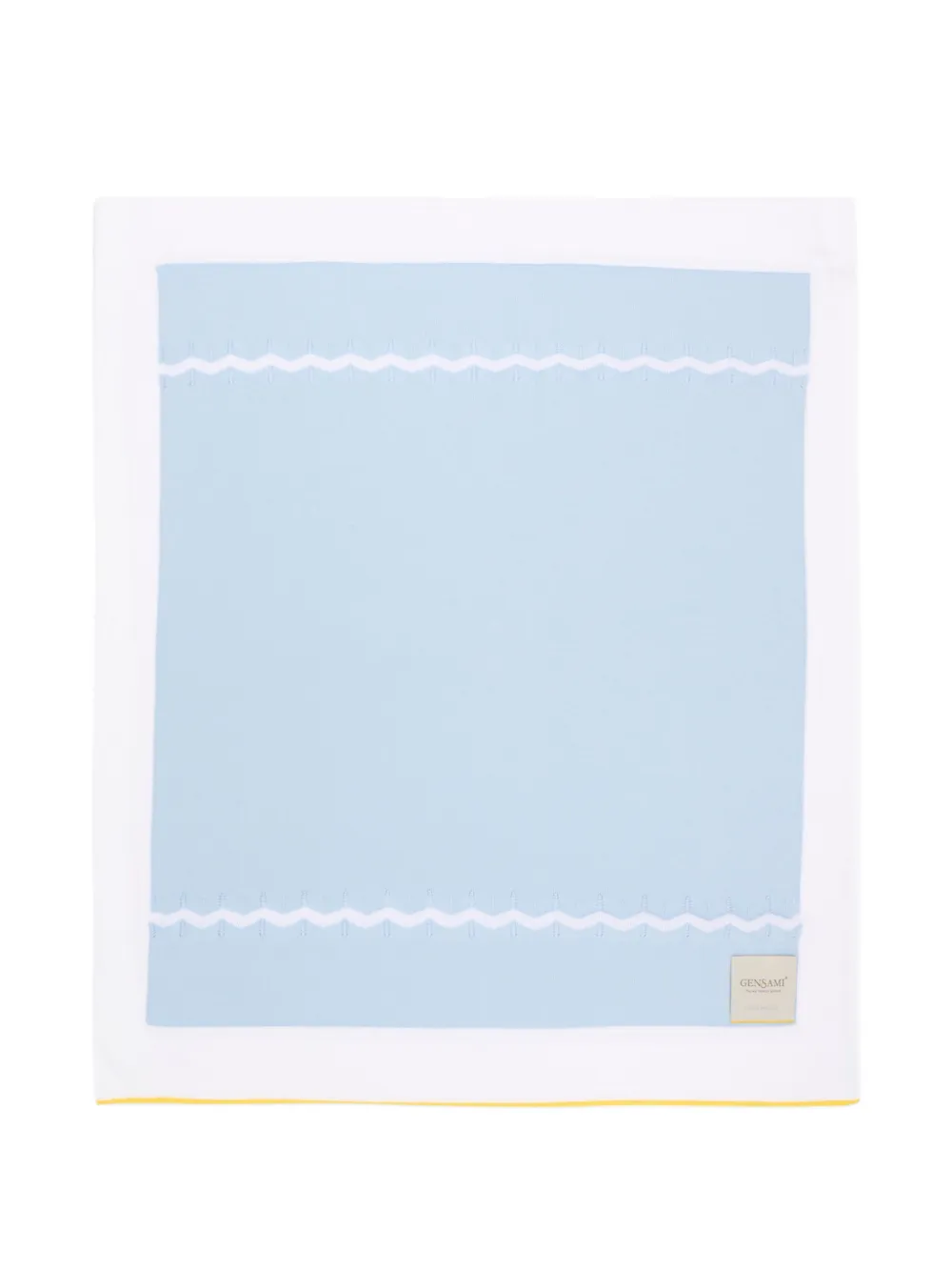 Gensami kids zigzag-patterned blanket - Blu