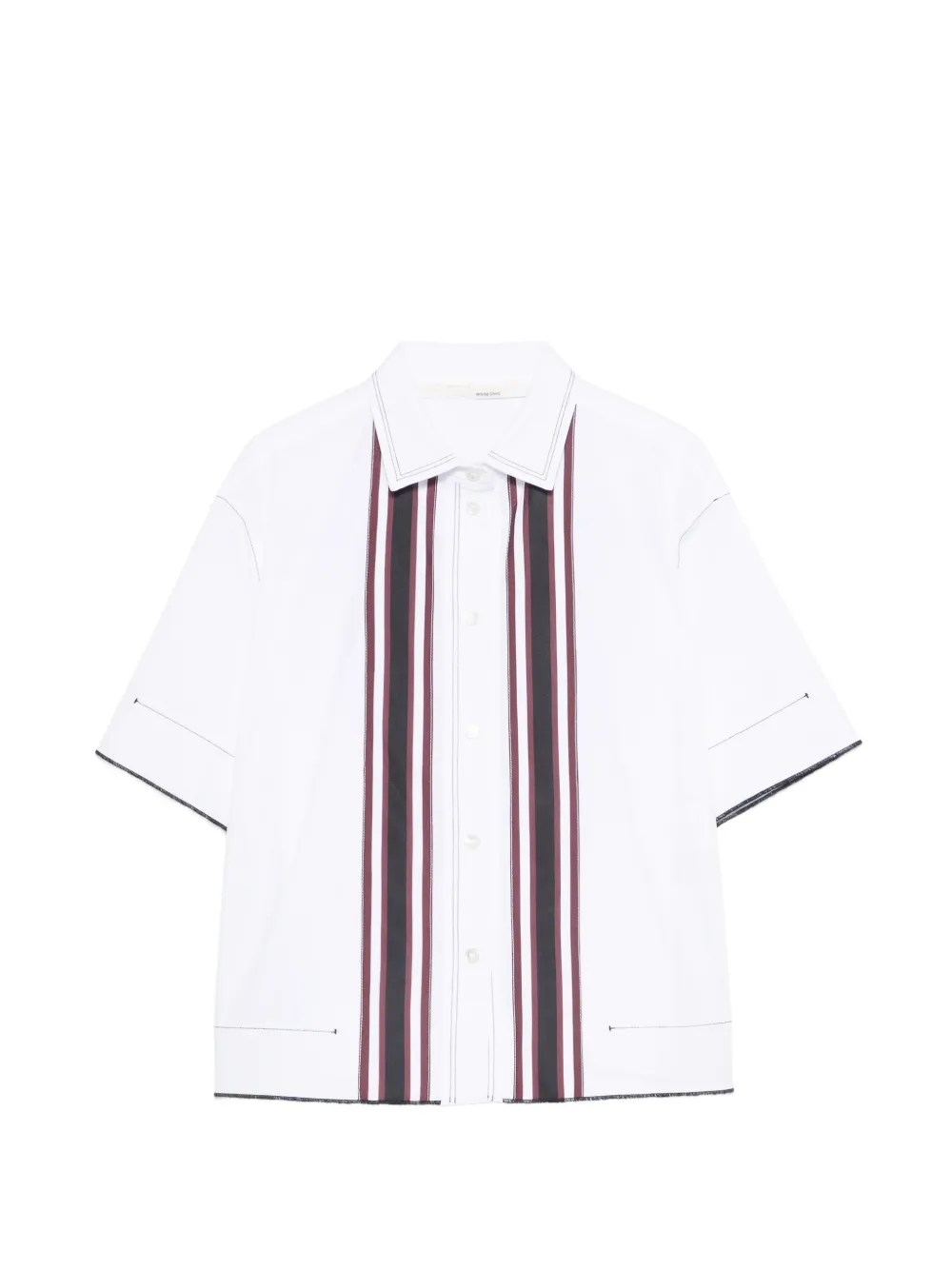 Tela Gimmy striped shirt - Bianco