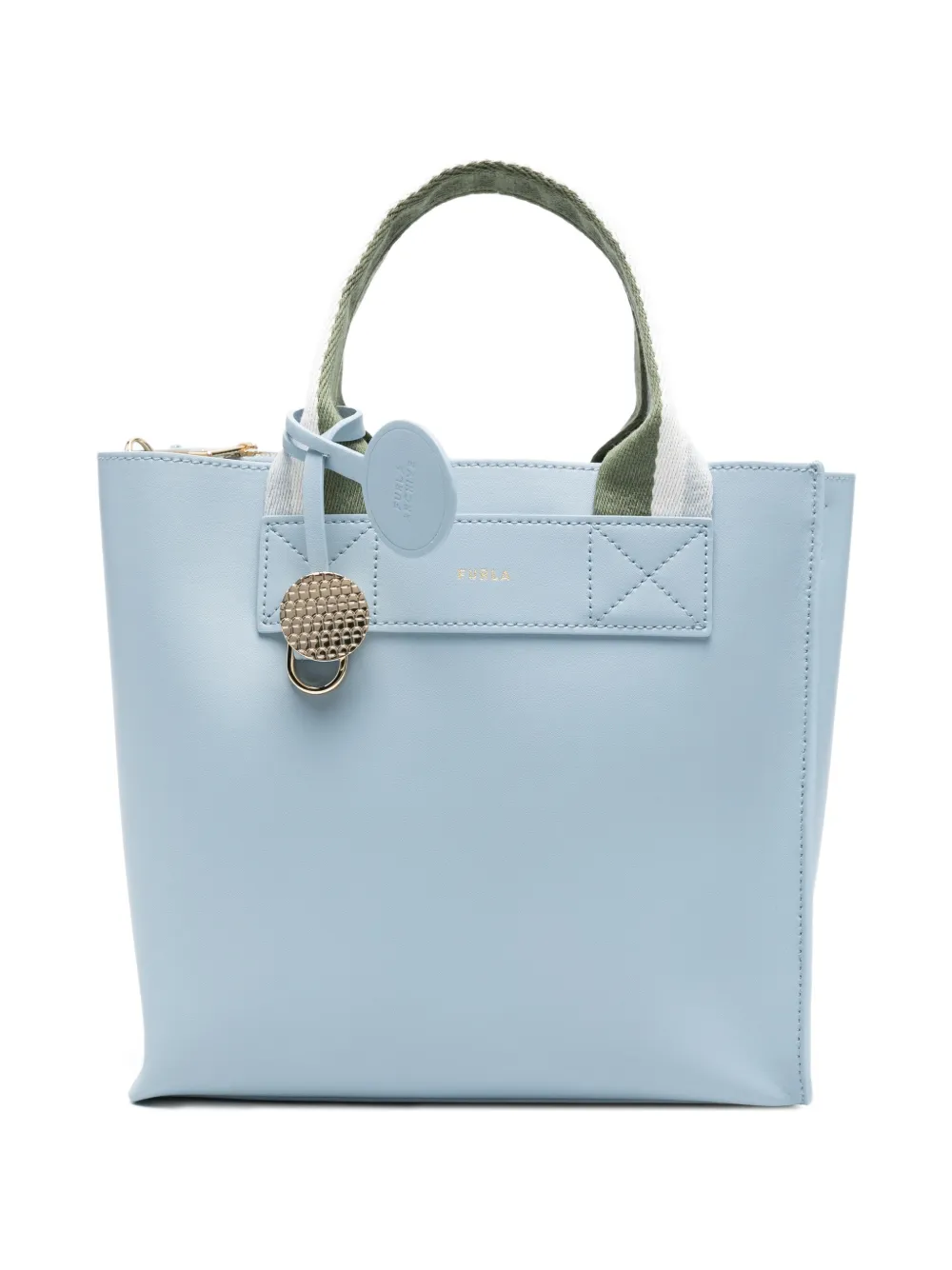 Furla small Divide It round-charm tote bag - Blue